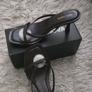 Fashion Nova Elegant Black Strappy Heels